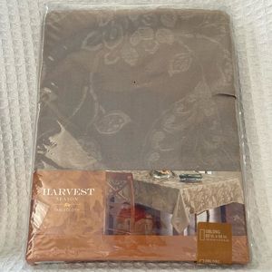 Harvest Season Leaf Pattern Tone On Tone Tablecloth 60” X 84”